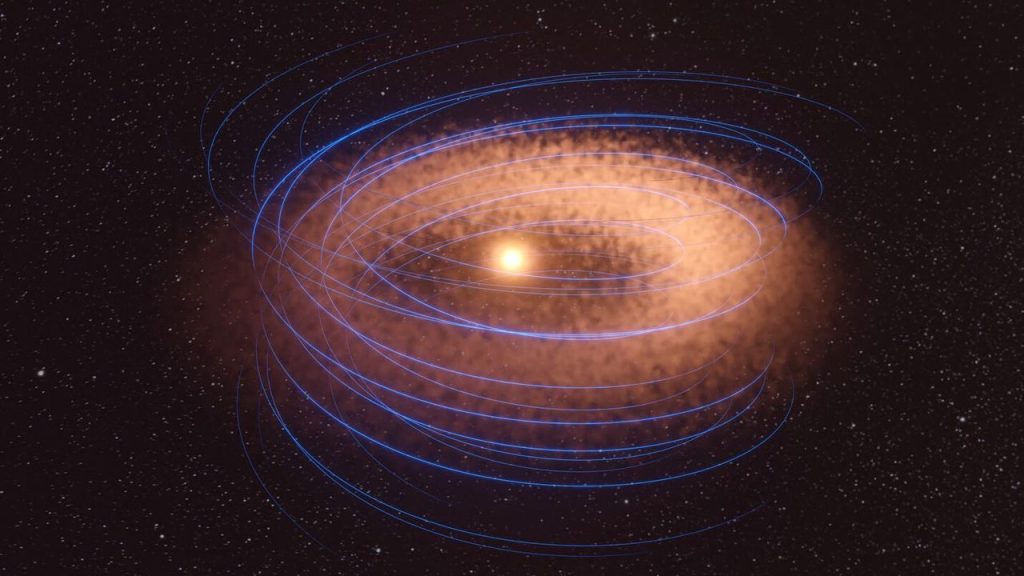 Campo magnetico disco protoplanetario