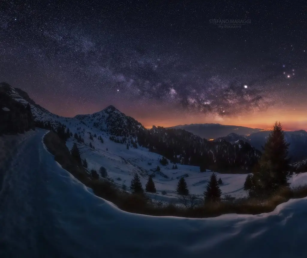 Via Lattea nel cielo di Marzo