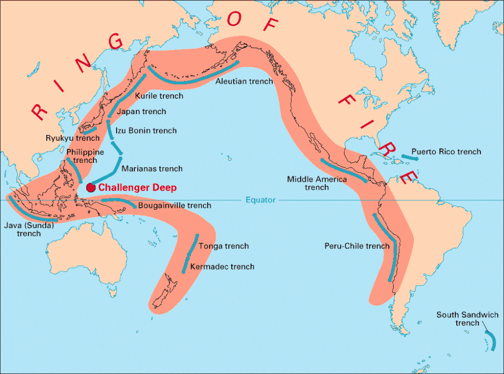 La Cintura di Fuoco del Pacifico