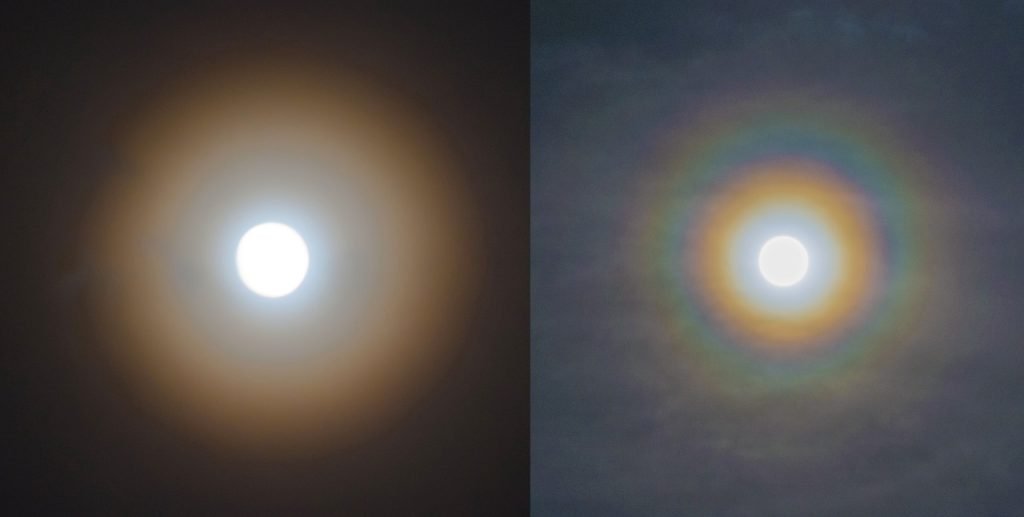 Aureole e Corone: il cielo dipinto dalla diffrazione