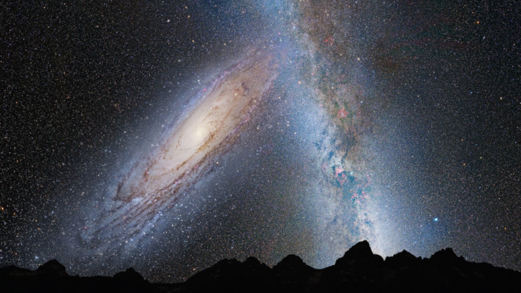 Andromeda e la Via Lattea