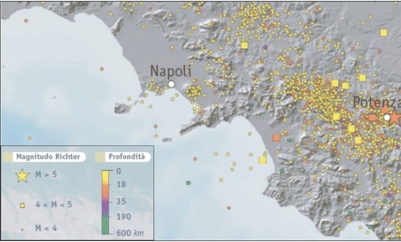 Mappa terremoti