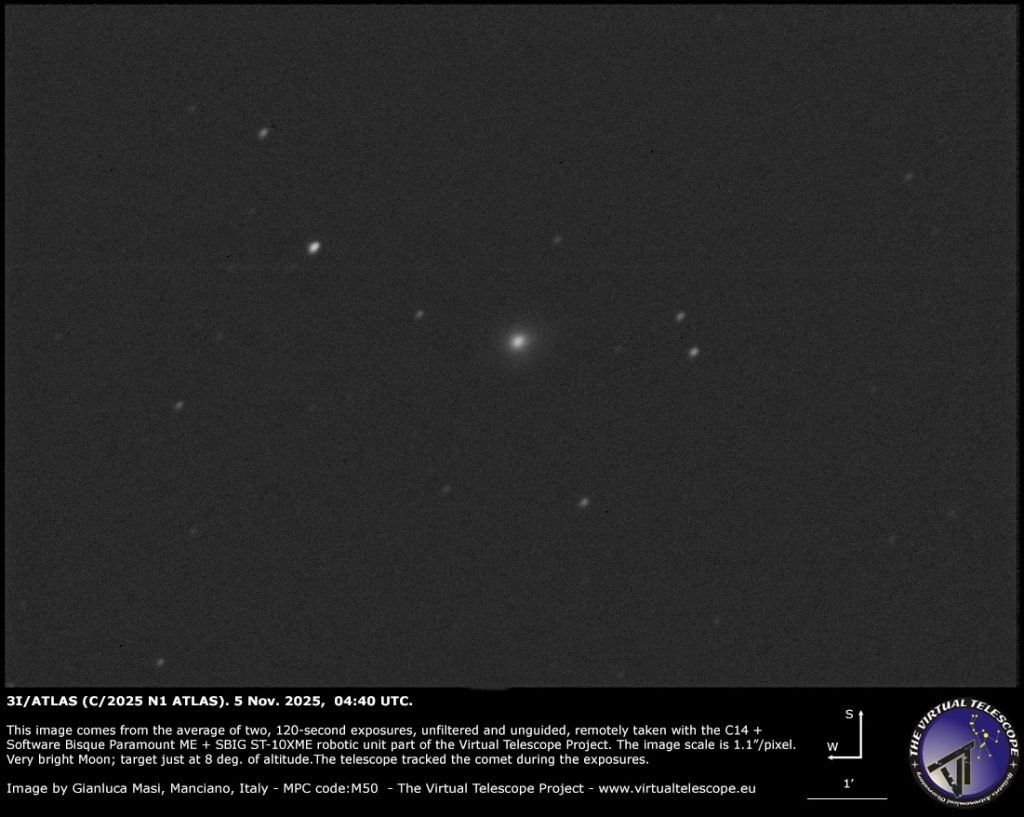la cometa interstellare 3I/ATLAS