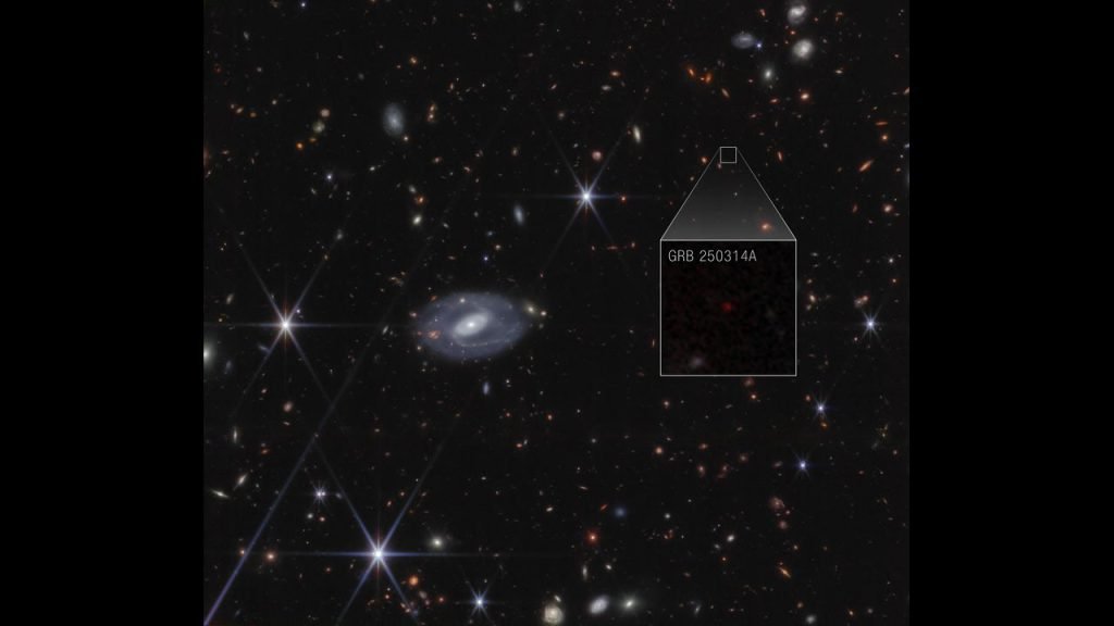 GRB 250314A ripresa dal James Webb