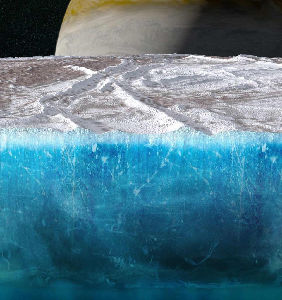 Europa crosta di ghiaccio