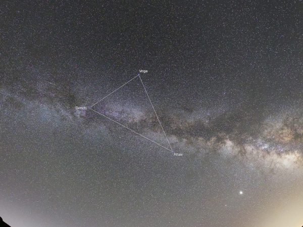 Triangolo Estivo con Vega Deneb e Altair