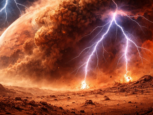 Marte, fulmini