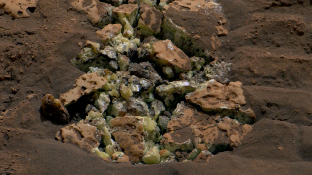 Marte, zolfo, Curiosity