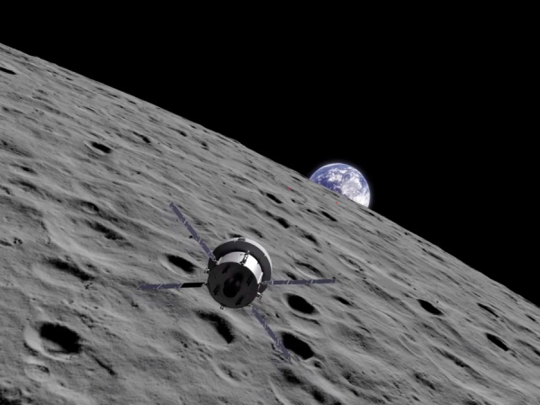 Artemis II, Orion, Luna, flyby