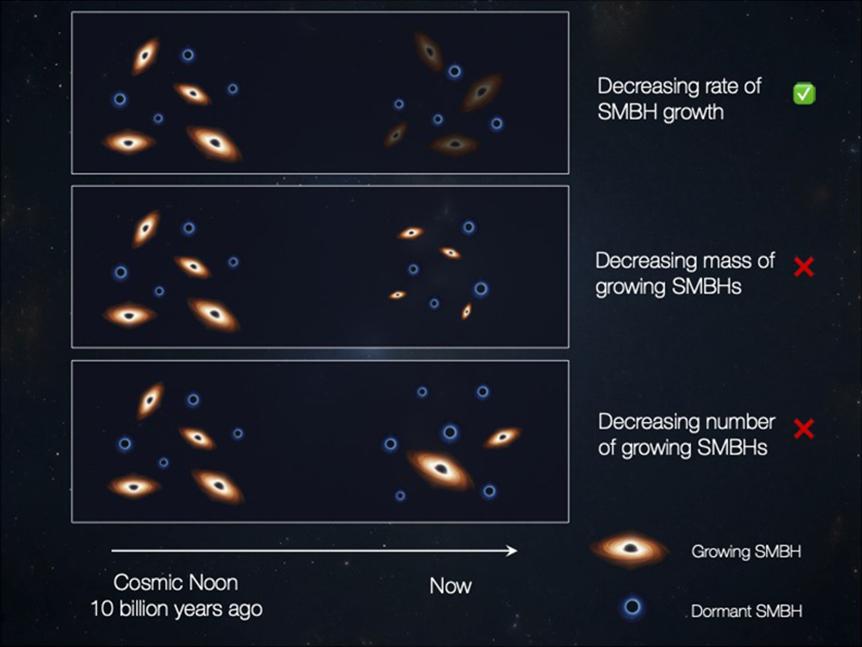 Cause riduzione accrescimento dei buchi neri