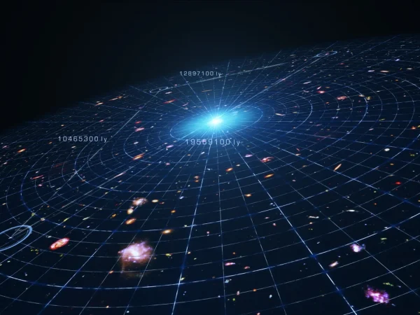 Rappresentazione artistica dell'espansione cosmica