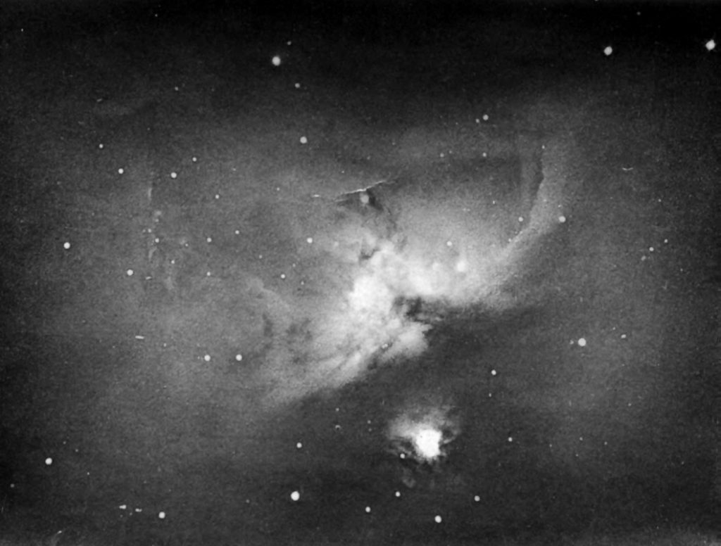 nebulosa orione in fotografia