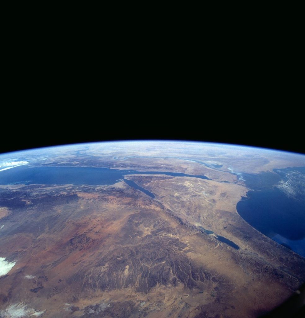medio oriente dallo spazio (crediti: NASA/JSC)