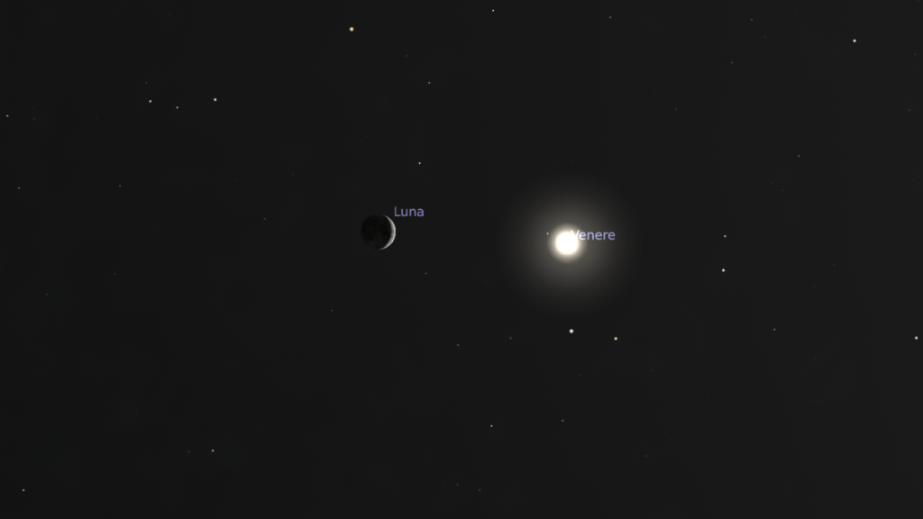 Bacio tra Luna e Venere