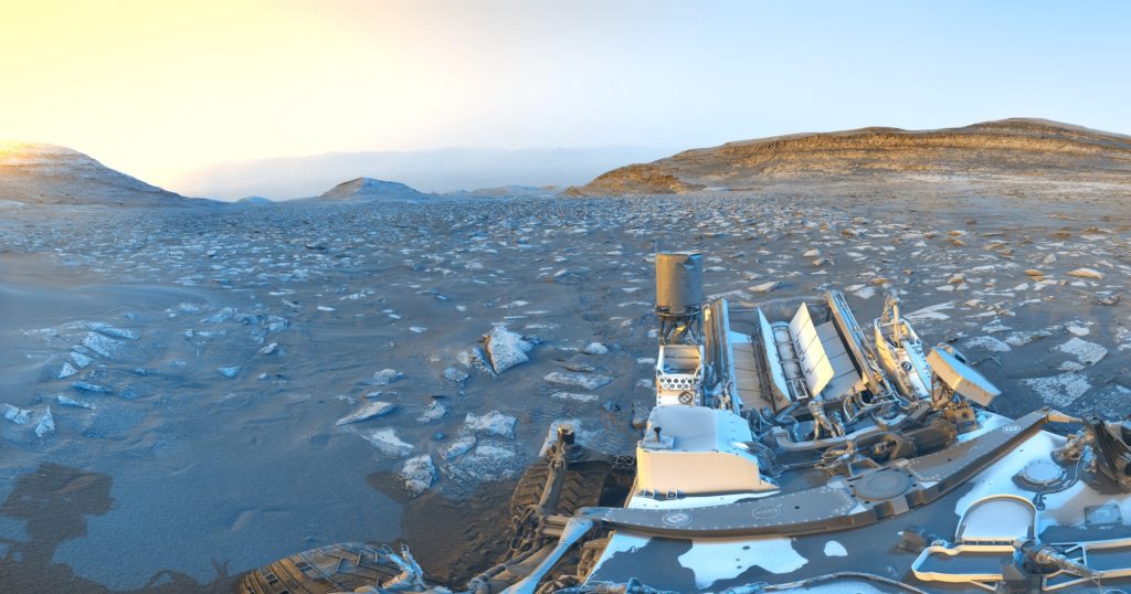 Cartolina da Marte ripresa dal rover Curiosity