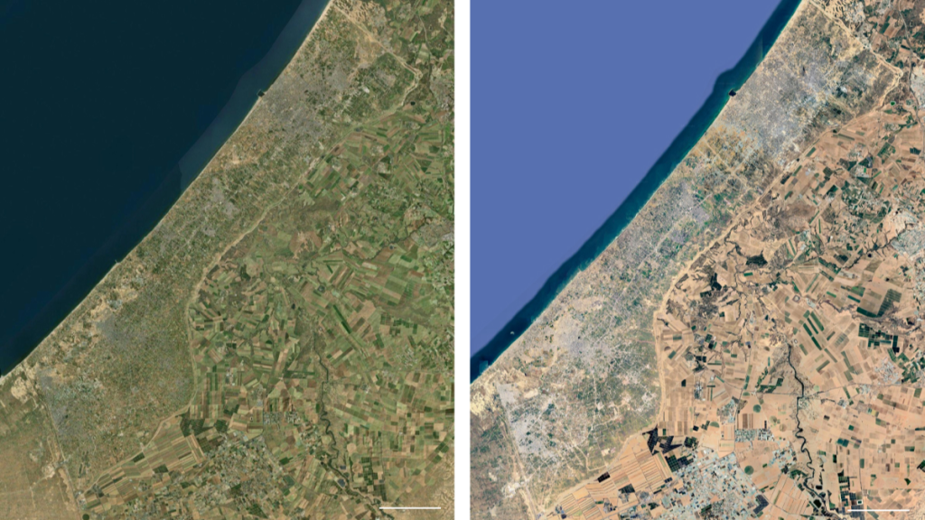 Striscia di Gaza, Google Maps