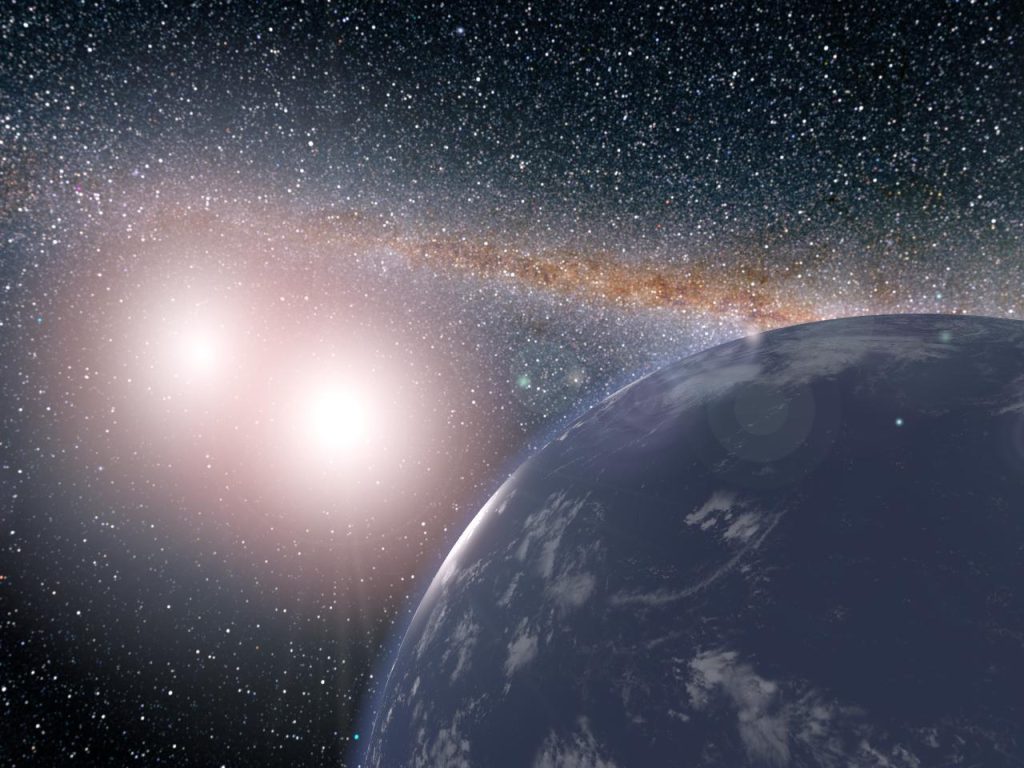 Pianeta con 2 soli (crediti: NASA/JPL-Caltech)