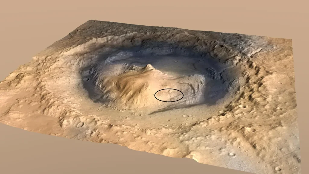 Curiosity yardang